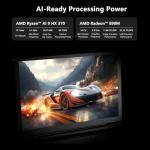 GPD WIN Mini 2025 7" Windows 11 Handheld Gaming PC With Ryzen AI 9 HX 370 Up to 5.1GHz, 120Hz FHD Screen, 35W TDP, 44Wh Battery, Hall Joystick & Gyro, Portable Game Console(32GB RAM, 2TB SSD, black)