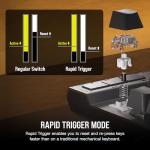 CORSAIR K70 MAX RGB Magnetic Mechanical Wired Gaming Keyboard – MGX Adjustable Switches, Simultaneous SOCD and Rapid Trigger, PBT Double-Shot Keycaps, Sound Dampening, 8000Hz Polling, QWERTY UK, Black