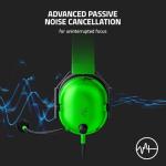 Razer BlackShark V2 X - Multi-Platform Wired Esports Headset (Triforce 50 mm Drivers, Advanced Passive Noise Cancellation, 7.1 Surround Sound, Hyperclear Cardioid Mic) Green