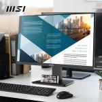 MSI PRO MP2412 23.8 Inch Full HD Office Monitor - 1920 x 1080 VA Panel, 100 Hz, Eye-Friendly Screen, VESA Mountable, Built-in Speakers, Display Kit Support, Tilt Adjustable - HDMI 1.4, DP 1.2a