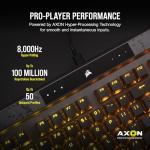 CORSAIR K70 MAX RGB Magnetic Mechanical Wired Gaming Keyboard – MGX Adjustable Switches, Simultaneous SOCD and Rapid Trigger, PBT Double-Shot Keycaps, Sound Dampening, 8000Hz Polling, QWERTY UK, Black