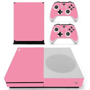DOTBUY Vinyl Decal Full Body Skin Sticker For Microsoft Xbox One S Console And 2 Controllers And Kinect 2.0 (All Pink)