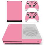 DOTBUY Vinyl Decal Full Body Skin Sticker For Microsoft Xbox One S Console And 2 Controllers And Kinect 2.0 (All Pink)
