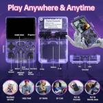 Nawchedo R36S Retro Handheld Game Console, 128GB Retro Gaming Console with 30+ Mainstream Emulators, 40,000+ Classic Games, Open Source Linux System, 3500mah Battery - Purple
