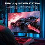 Z-Edge 32 Inch Curved Gaming Monitor 240Hz 1ms MPRT Full HD 16:9 Curved Screen Frameless LED Monitor, Ultra-Thin Bezel, FreeSync, DisplayPort & HDMI, Black