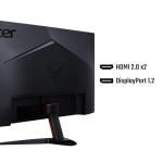 acer Nitro KG272S3bmiipfx 27 inch Gaming Monitor - Full HD (1920x1080), 180Hz, FreeSync Premium, 0.5ms, HDR 10, HDMI 2.0, DP 1.2, Black