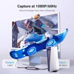 UGREEN Video Capture Card HDMI to USB C Streaming Device 1080P 60FPS Capture 4K Input Audio Game Recording Compatible with Switch PS5 PS4 Xbox DSLR Camera iPad MacBook PC Laptop Phone Quest 3 TV Box