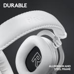 Logitech G PRO X 2 LIGHTSPEED Wireless Gaming Headset, Detachable Boom Mic, 50mm Graphene Drivers, DTS: X Headphone 2.0—7.1 Surround, Bluetooth/USB/3.5mm Aux, for PC, PS5, PS4, Nintendo Switch - White