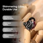 Linsoul KZ ZS10 Pro, 4BA+1DD 5 Driver in Ear Monitor, HiFi Wired Earbuds, Gaming Earbuds, Hybrid IEM Earphones with Stainless Steel Faceplate, Recessed 2 Pin Detachable Cable(Without Mic, Purple)