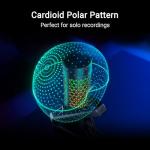 ASUS ROG Carnyx USB Gaming Microphone (25mm condenser capsule, 192kHz/24-bit, cardioid, high-pass filter, built-in pop filter, metal shock mount, one-touch mute, USB, Aura Sync RGB)- Black