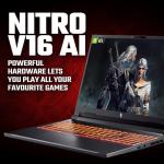 Acer Nitro V16 AI ANV16-42 Gaming Laptop - AMD Ryzen AI 9 365, 32GB, 1TB SSD, NVIDIA GeForce RTX 5070, 16" WUXGA 180Hz, Windows 11, Black
