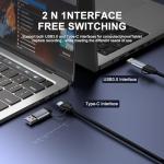 Newhope Video Capture Card, HDMI to USB/USB C 3.0 Capture Card, 1080P HD 60fps Live and Record Video Audio Grabber for Gaming, Streaming, Teaching, Video Conference