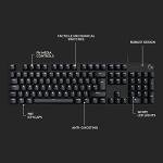 Logitech G G413 SE Full-Size Mechanical Gaming Keyboard - Backlit Keyboard with Tactile Mechanical Switches, Anti-Ghosting, Compatible with Windows, macOS, QWERTY UK English Layout - Black