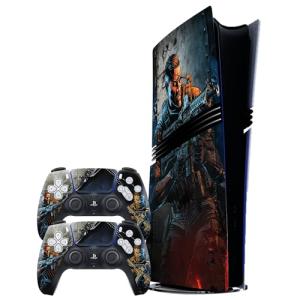 PS5 Pro Bundle Vinyl Skin – Premium 3M™ Vinyl Decal for PS5 Pro Console & Controllers, Bubble-Free, Easy Application, Residue-Free Removal, Custom Gaming Design, Digial Edition – Made in UK (Combat)