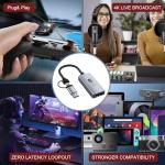 Newhope Video Capture Card, HDMI to USB/USB C 3.0 Capture Card, 1080P HD 60fps Live and Record Video Audio Grabber for Gaming, Streaming, Teaching, Video Conference