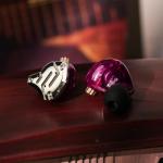 Linsoul KZ ZS10 Pro, 4BA+1DD 5 Driver in Ear Monitor, HiFi Wired Earbuds, Gaming Earbuds, Hybrid IEM Earphones with Stainless Steel Faceplate, Recessed 2 Pin Detachable Cable(Without Mic, Purple)