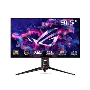 ASUS ROG Swift OLED PG32UCDM gaming monitor ― 32-inch 4K QD-OLED panel, 240Hz, 0.03ms (GTG), G-SYNC compatible, custom heatsink, graphene film, uniform brightness, 99% DCI-P3, True 10-bit, 90 W Type-C