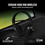 CORSAIR HS80 RGB WIRELESS Multiplatform Gaming Headset – Dolby Atmos – Omni-Directional Microphone – iCUE Compatible – PC, Mac, PS5, PS4 – Carbon