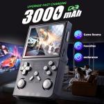 Games Console -With Open Source Linux System,3000mAh Battery,3.5 Inch HD Screen,64G TF Card,20,000+ Classic Games,Portable Mini Game Console for Teens and Adults-(RED)