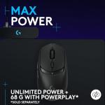 Logitech G309 LIGHTSPEED Wireless Gaming Mouse, Lightweight, LIGHTFORCE Hybrid Switches, HERO 25K Sensor, 300+ Hour Battery Life With AA Battery, 6 Programmable Buttons, PC & Mac - Black