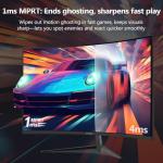 Z-Edge 24 Inch Curved Gaming Monitor 200Hz 1ms MPRT, 16:9 Full HD 1080P LED Monitor, VA Panel, 300cd/m² Brightness, FreeSync, HDMI & DisplayPort - Black