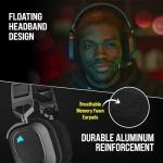 CORSAIR HS80 RGB WIRELESS Multiplatform Gaming Headset – Dolby Atmos – Omni-Directional Microphone – iCUE Compatible – PC, Mac, PS5, PS4 – Carbon