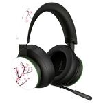 playvital Custom Vinyl Skins for Xbox Series X, Wrap Decal Cover Stickers for Xbox Series X Console Controller - Falling Cherry Blossom