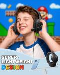 NUBWO U3 3.5mm Gaming Headset for PC, PS4, PS5, Laptop, Xbox One, Mac, iPad, NS Games, Computer Game Gamer Over Ear Flexible Microphone Volume Control with Mic - Black
