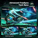 Minifire 27 Inch Gaming Monitor, 200Hz, Full HD 1920x1080 Curved VA Panel, Built in Speaker, Ai Crosshair, 1Ms MPRT, Adaptive Sync, sRGB130%, DCI-P3 95%, VESA 100x100, HDMI1.2＆DP1.4, MFG27C1