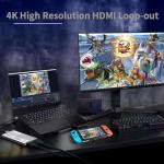 4K HDMI Video Capture Card, USB3.0 1080P 60FPS Video Recorder, Nintendo Switch Capture Card for Streaming Gaming and Broadcasting, Works with Xbox Series X/S, Xbox One X/S, PS4, OBS, Camera, (Grey)