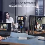 4K HDMI Video Capture Card, USB3.0 1080P 60FPS Video Recorder, Nintendo Switch Capture Card for Streaming Gaming and Broadcasting, Works with Xbox Series X/S, Xbox One X/S, PS4, OBS, Camera, (Grey)