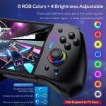 Gorixer Switch Controller for Nintendo Switch/OLED, Handheld Switch Pro Controller for Switch Gaming, RGB One-Piece Joypad Controller for Joy-con with Adjustable Turbo, Dual Motor Vibration