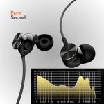 Betron BS10 Earphones Wired in Ear Earbud Headphones with 12mm Bass Driver Noise Isolating Ear Buds 3.5mm Jack Tangle-Free Cord, Black