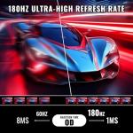 Minifire 24 Inch 180Hz Gaming Monitor, Full HD 1080p VA Panel, 4000:1 Contrast, 1ms MPRT, Free-Sync, sRGB 110%, DCI-P3 80%, Anti-Bluelight, HDR, VESA 75x75mm, HDMI & DP (MFG24F4L)