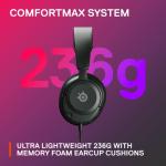 SteelSeries Arctis Nova 1 - Gaming Headset for PC, PS5, PS4, Xbox - Hi-Fi Drivers - 360° Spatial Audio - AirWeave Memory Foam Ear Cushions - Ultra Lightweight - Black