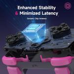 EasySMX X05 Wireless PC Controller with Hall Triggers Joysticks, Bluetooth Game Gamepad Controller with RGB Lights, No Drift Deadzone Gaming Controller for PC Android iphone Switch Steam