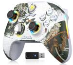 EasySMX Best Gift, PC Controller X15 Enhanced Wireless Bluetooth Controller with Hall Joysticks/Hall Triggers/RGB Lighting, No Stick Drift, No Dead Zone - Work for Windows PC, Android, Steam Switch