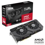 ASUS DUAL RX7700 XT OC, PCIe4, 12GB DDR6, HDMI, 3 DP, 2599MHz Clock, Overclocked