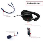 Gaming Headset SUMVISION SERAPH Gaming Headphones Wired 7.1 Surround Sound 3.5mm Aux USB Built in Mic & FREE Soundcard Amplifier PC Mac Laptop Tablet PS4 PS5 Xbox series(FREE UK TECH SUPPORT)