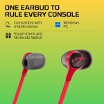 HyperX Cloud Earbuds II - Wired Gaming Earbuds 14mm Driver Built-in Microphone | 4 Ear Plug Sizes | 3.5mm Connector | Hard Case | PC, Console & Mobile Compatibility | Red