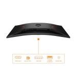 AOC Gaming CU34G2XPD - 34 inch WQHD curved monitor, 180 Hz, 1ms, FreeSync Premium (3440x1440, HDMI, DisplayPort, USB Hub) black/red