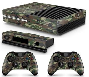 GNG Camo Console Skin Decal Sticker + 2 Controller Skins compatible with XBOX One