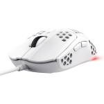 Trust Gaming GXT 928W Helox White Gaming Mouse, Superlight USB Wired Mouse 65g, Adjustable DPI (200-6400), Optical Sensor, 6 Programmable Buttons, RGB LED Lighting, Gaming PC Gaming Laptop Macbook