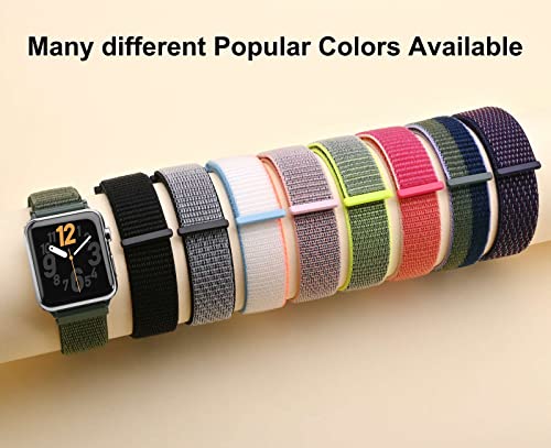 ANNEFIT 2-Piece Adjustable Nylon Watch Bands 20mm