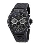 Tag Heuer Carrera 02T Tourbillon Chronograph Automatic Black Dial Men's Watch CAR5A8W.FT6071