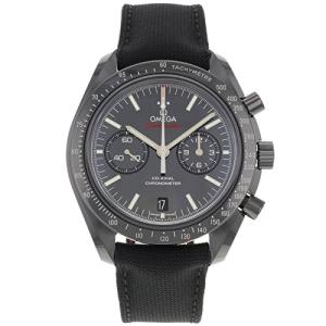 Omega Speedmaster Co-Axial Chronograph "Dark Side of the Moon" Black Dial Black Fabric Mens Watch 31192445101003