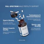 Nullure Male Fertility Supplements | Sperm Count & Motility Support | Pre Conception Vitamins for Men Trying to Conceive | 3rd Party Tested | Vegan | No Additives | 1 Month Supply | Made in Barcelona