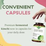 Kimchi Powder Capsules, Probiotics, Enzymes, & Antioxidant Supplement, Premium Gut Health Superfood for Overall Well Being, Overall Well Being,Gut Health-Reduce Aging, 90 Capsules