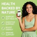 Kimchi Powder Capsules, Probiotics, Enzymes, & Antioxidant Supplement, Premium Gut Health Superfood for Overall Well Being, Overall Well Being,Gut Health-Reduce Aging, 90 Capsules