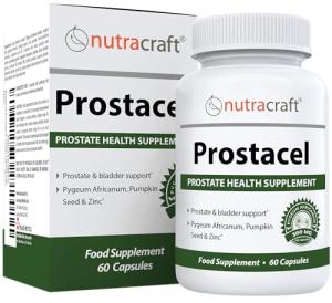 Prostacel Prostate Support Supplement for Men | Beta Sitosterol, Pygeum, Pumpkin Seed, Burdock, Juniper, Zinc & More | Bladder Health & Urinary Flow | USA Made, 3rd Party Tested | 60 Vege Capsules